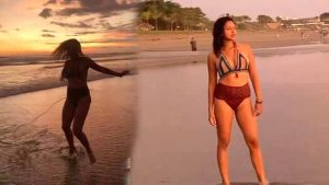 Amal Paul Flaunting Sexy Body in Bikini