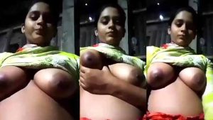 Bangladeshi Sexy Village Girl Playing With Her Boobs